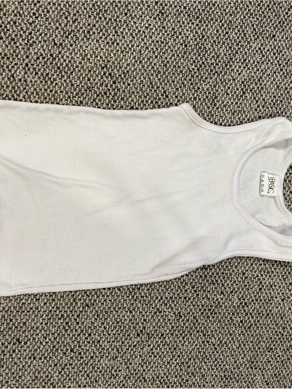 Bonds Kids White Cotton Tank